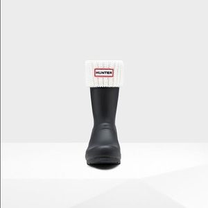 NWT Hunter Boot Socks Half Cardigan White Size L